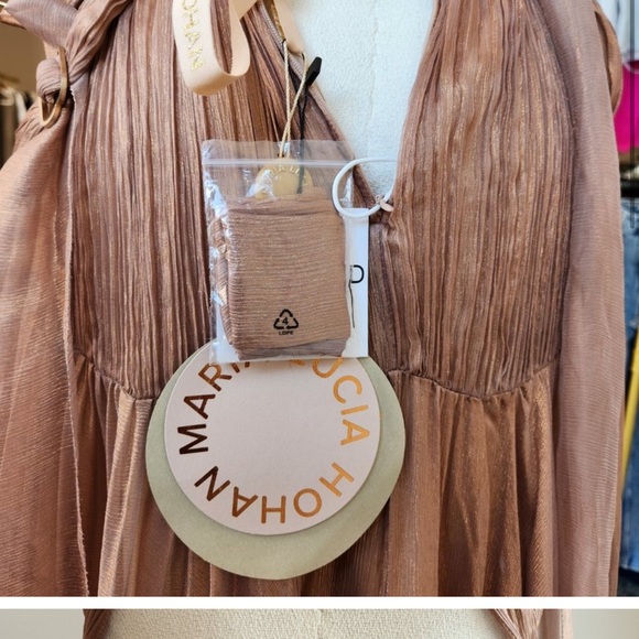 Marcia Lucia Hohan Eilir Silk Foiled Maxi Dress - Picture 2 of 8